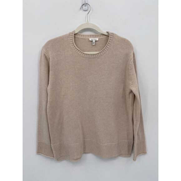 Ella Moss Super Soft pale Pink Crew Knit Sweater Size Small Lightweight EUC - Picture 1 of 6